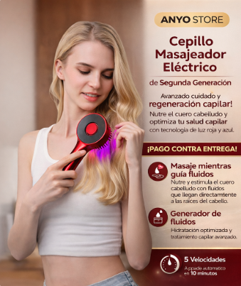 Cepillo Masajeador Electrico Tres En Uno 🪮💆‍♀️