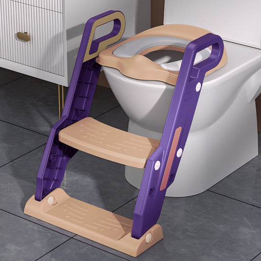 Silla Baño Infantil Con Escalera Plegable
