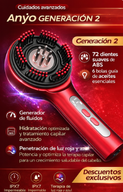 Cepillo Masajeador Electrico Tres En Uno 🪮💆‍♀️