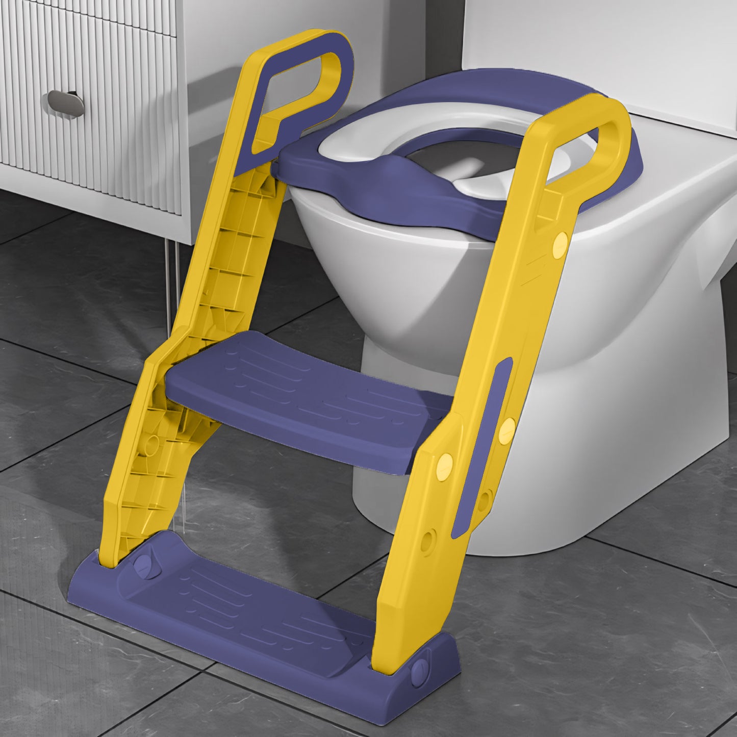 Silla Baño Infantil Con Escalera Plegable