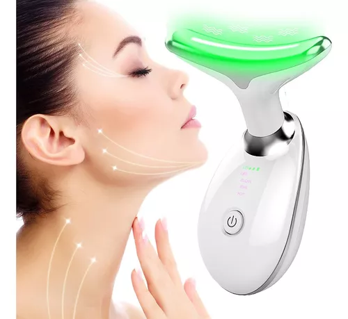 Masajeador Facial LED 3 en 1 – Reafirma, Reduce Arrugas y Papada