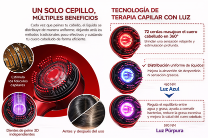 Cepillo Masajeador Electrico Tres En Uno 🪮💆‍♀️